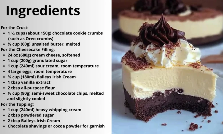 Baileys Irish Cream Cheesecake