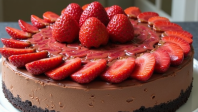 Crimson Choco-Berry Rhapsody Cheesecake – A Sensational Fusion of Decadence and Delight