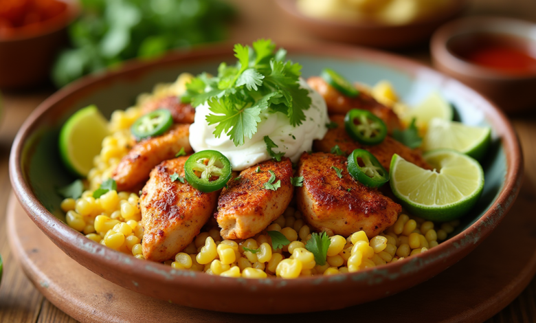 Zesty Street Corn Chicken Bowl