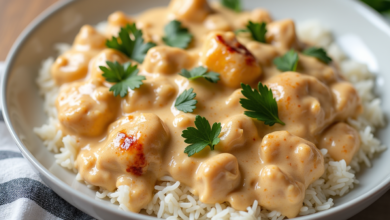 Creamy Smothered Chicken and Rice