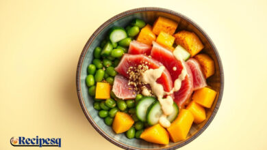 Master the art of the Poke Bowl Recipe with this healthy, flavor-packed, and simple-to-follow guide.